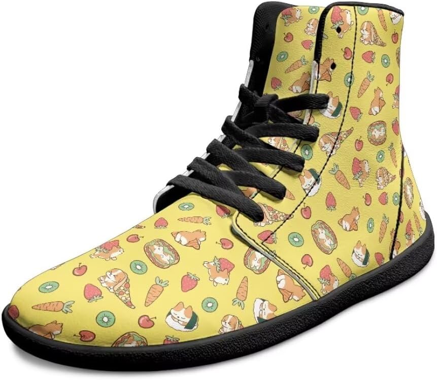 

Мужские босоножки с принтом милых животных, легкие с широкой носочной частью, антискользящие, высокие кроссовки с нулевым перепадом подошвы Getelinseng, мультиколор