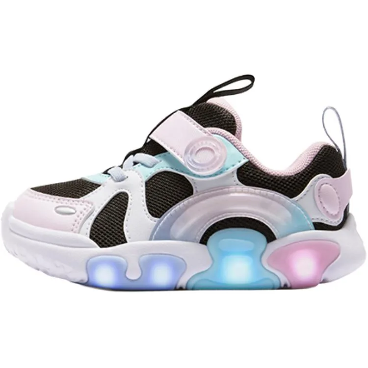 Jigsaw/Puzzle светящиеся кроссовки Support Low top для малышей FILA KIDS, Black/Coral Powder-BC