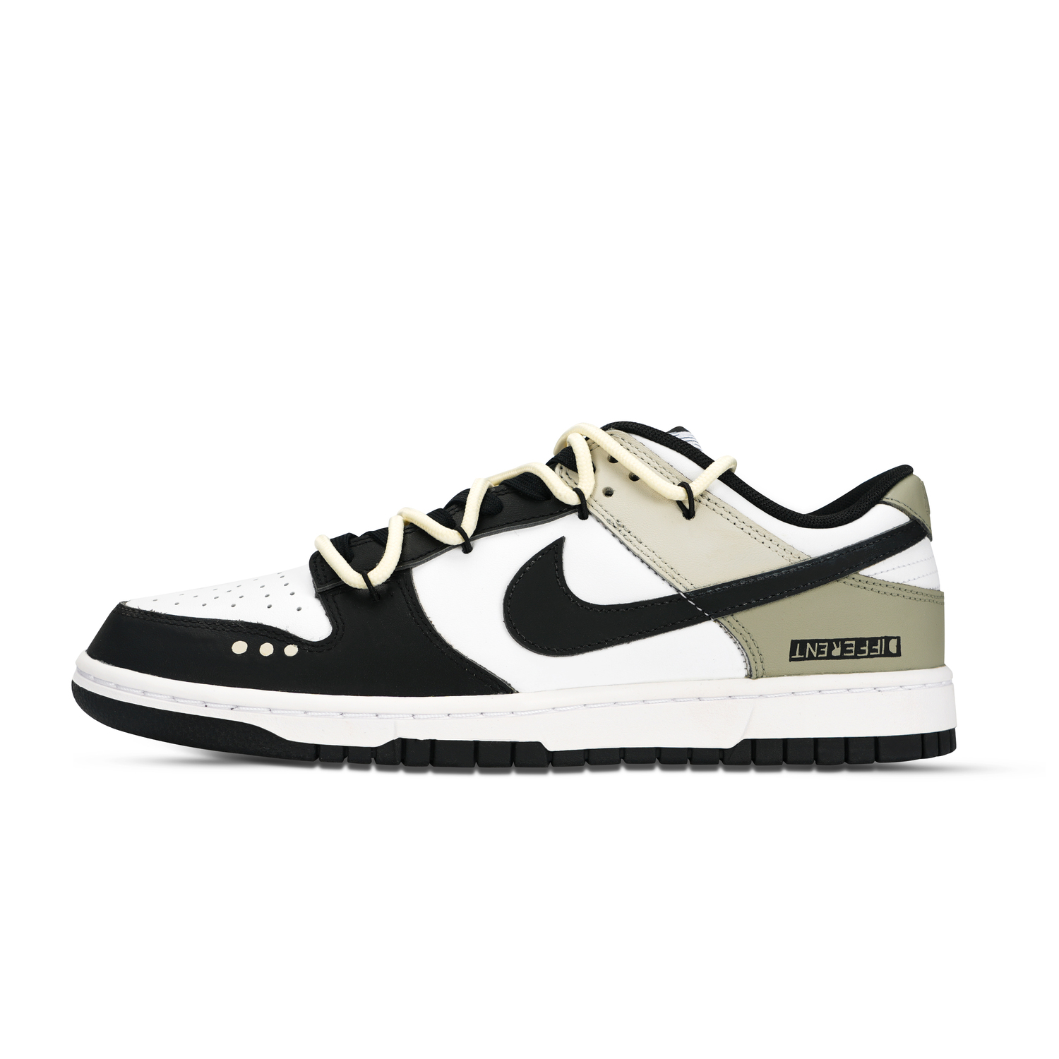 

Nike Кроссовки для скейтбординга Dunk Black White, Matcha Mousse, устойчивые к истиранию и скольжению, низкие, унисекс, зеленые