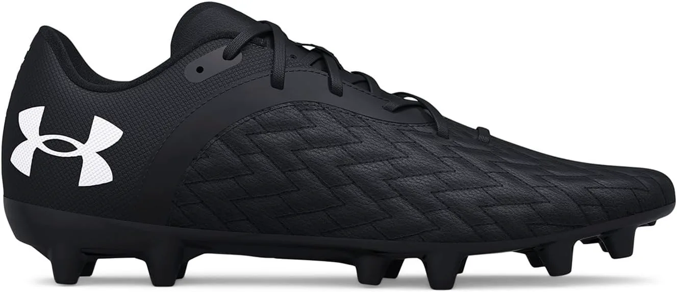 Бутсы для футбола на твердое покрытие Under Armour Clone Megnetico Premier 2.0 для мужчин, черный/оранжевый/белый — фото 3