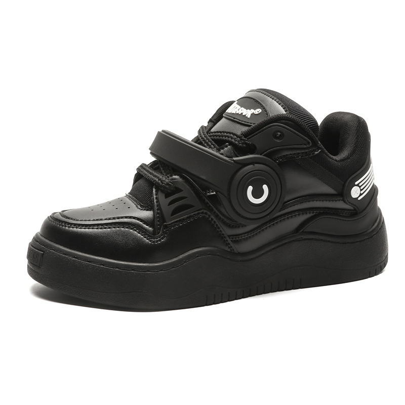 

VAEL Скейтерские кроссовки Unisex Mid Top с противоскользящей подошвой, амортизацией и устойчивостью к истиранию черные, цвет Black