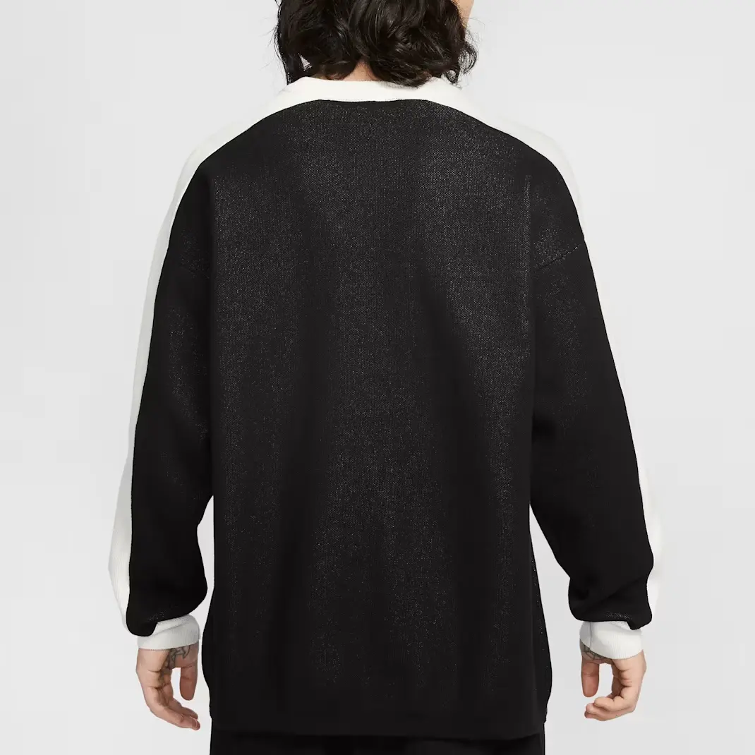 Свитер мужской Sportswear FW25 Nike, черный/sail белый — фото 4