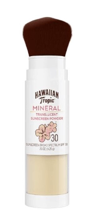 

Hawaiian Tropic, Минеральная полупрозрачная солнцезащитная пудра, 4,25 г