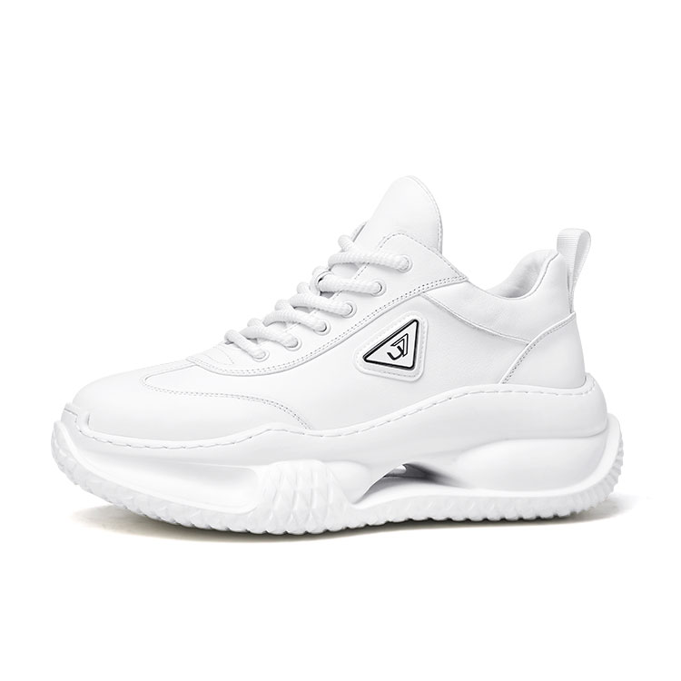 

Амортизация, противоскользящая подошва, устойчивость к истиранию, увеличивающие рост высокие кроссовки мужские черные U7, белый