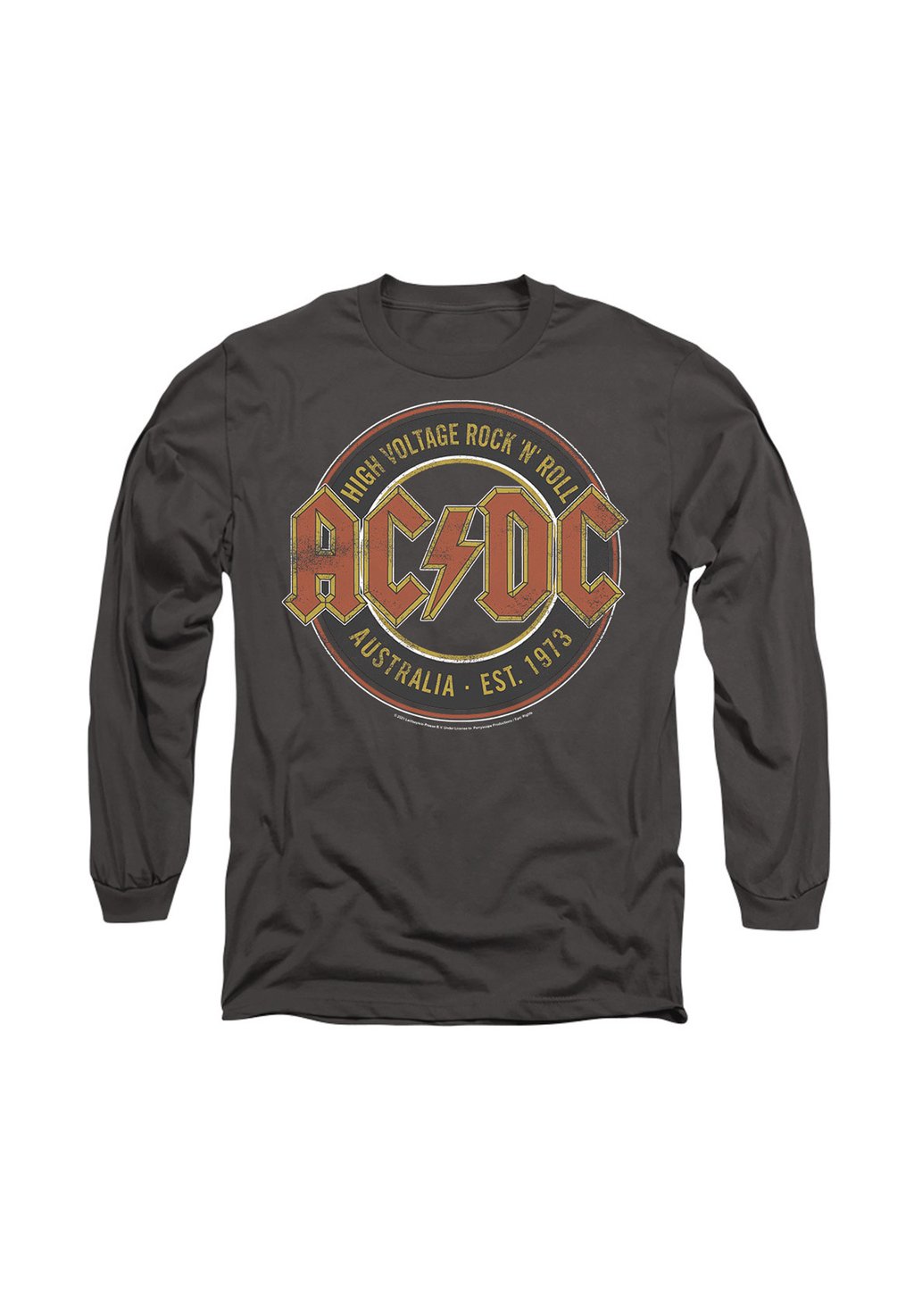 

Топ с длинными рукавами AC DC EST Cotton Soul, антрацит