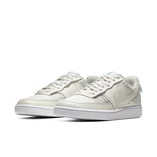 Кроссовки court vision low premium 'stacked swoosh - sail' Nike, мультиколор — фото 3