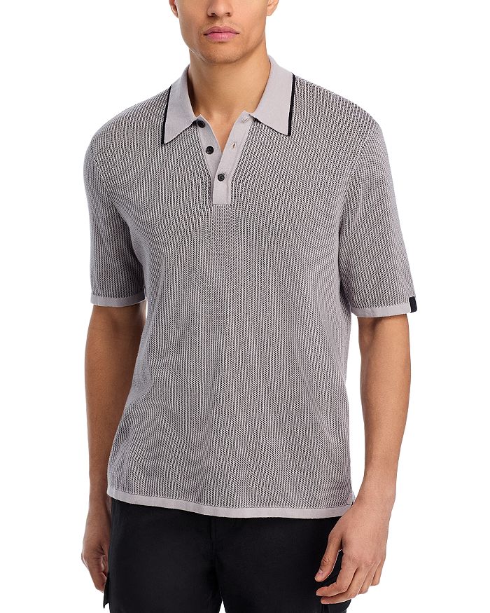 

Харви Классик Фит Поло rag & bone, серый