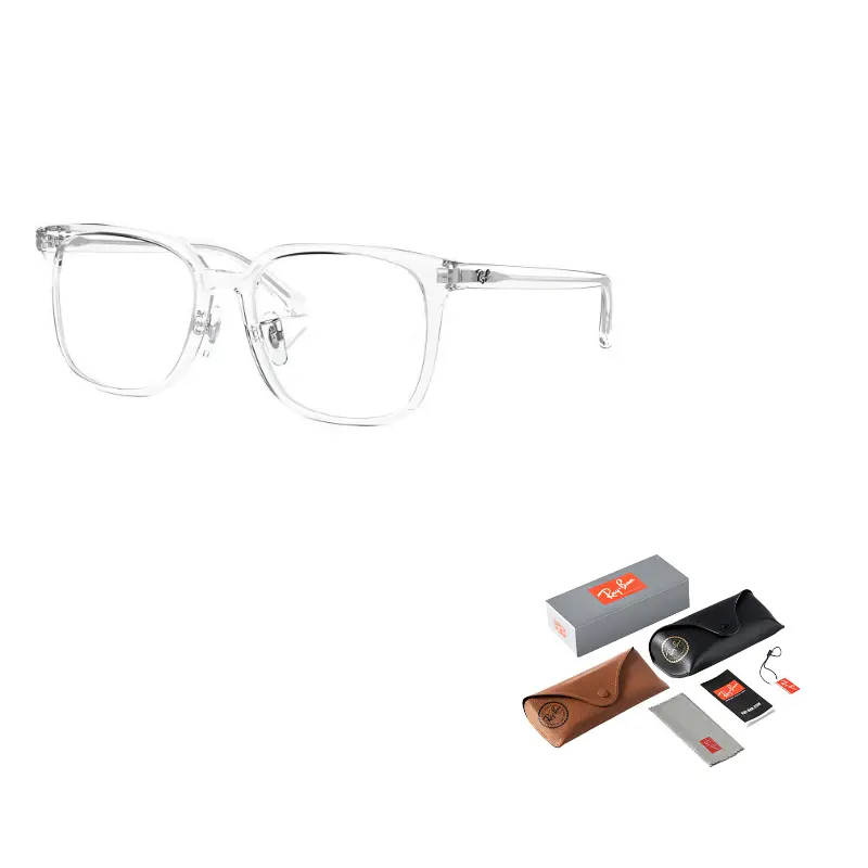 

RayBan Квадратная оправа для очков унисекс прозрачная, Transparent