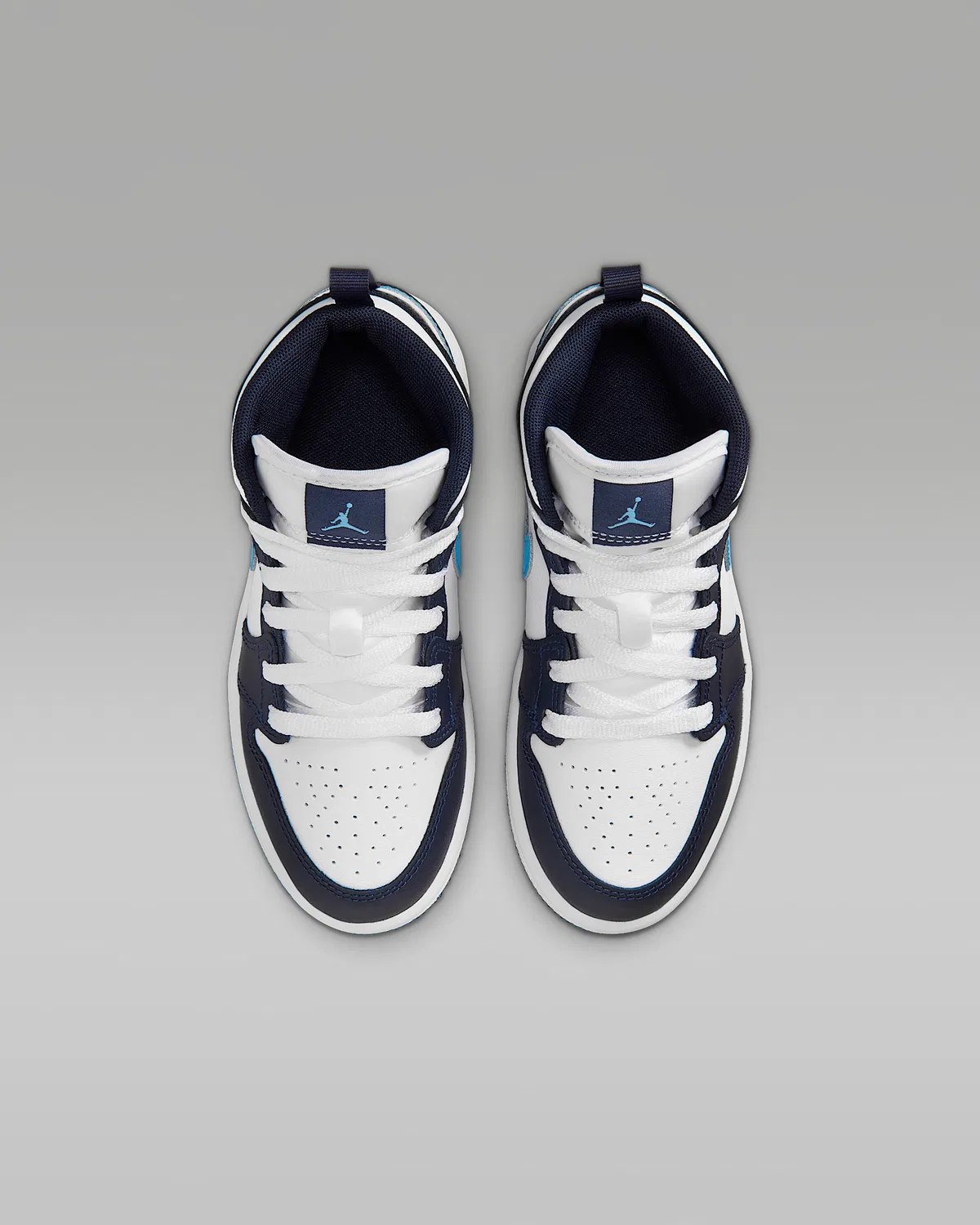 Кроссовки Jordan 1 Mid для малышей, Obsidian/White/Dark Powder Blue — фото 4