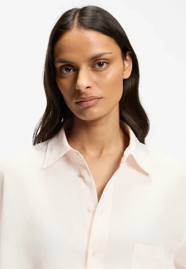 Блуза Boss, Saturday_1 button down blouse, светло-розовый — фото 4
