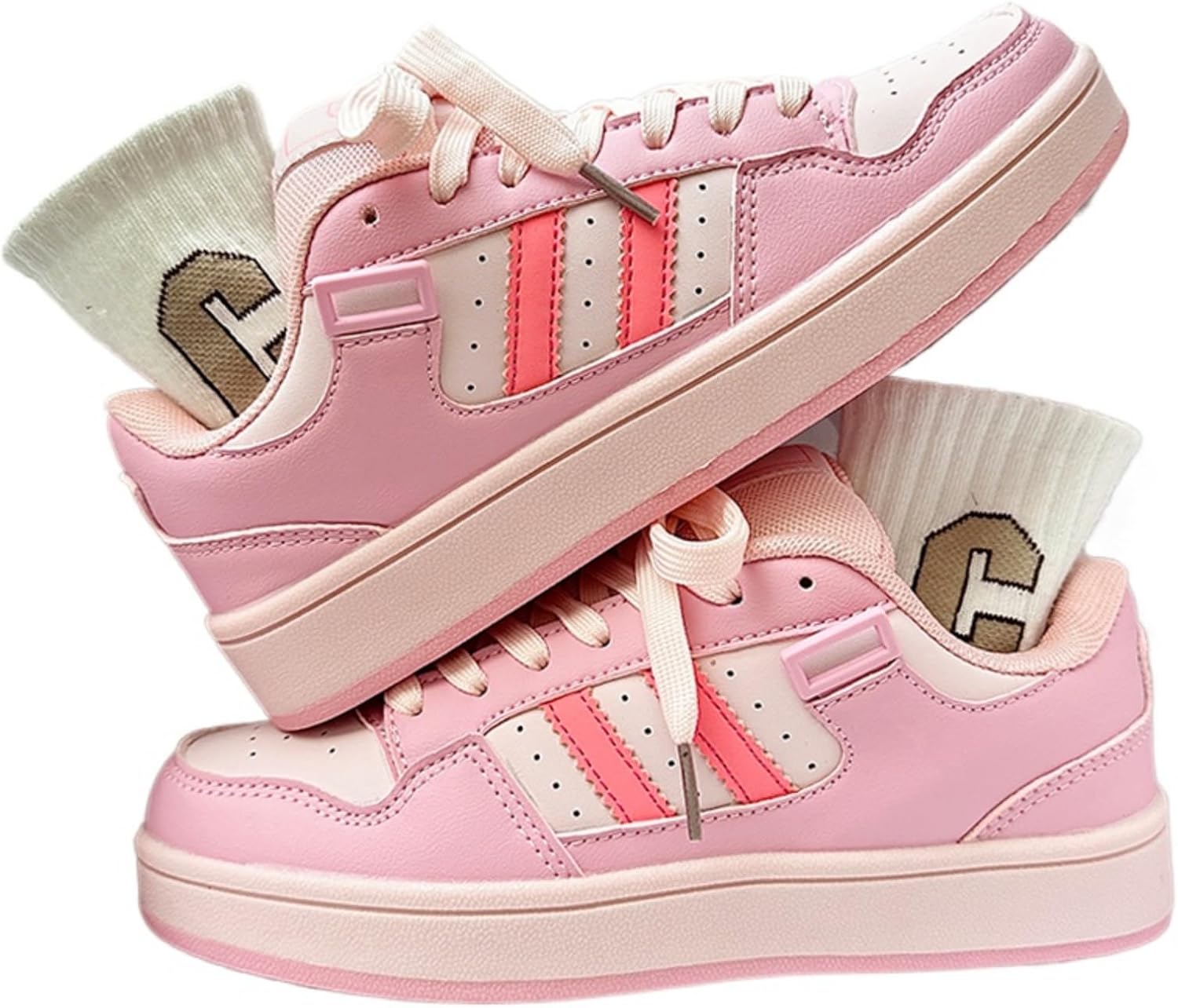 

Женские и мужские кроссовки ZQW Y2K с платформой, повседневные, на шнуровке, спортивные, милые, для прогулок, с нескользящей подошвой, низкие, в различных цветах, розовый