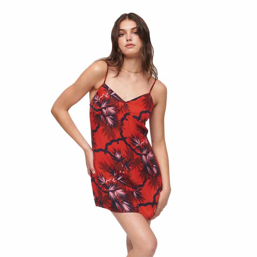 

Платье Superdry Printed Slip Cami, красный