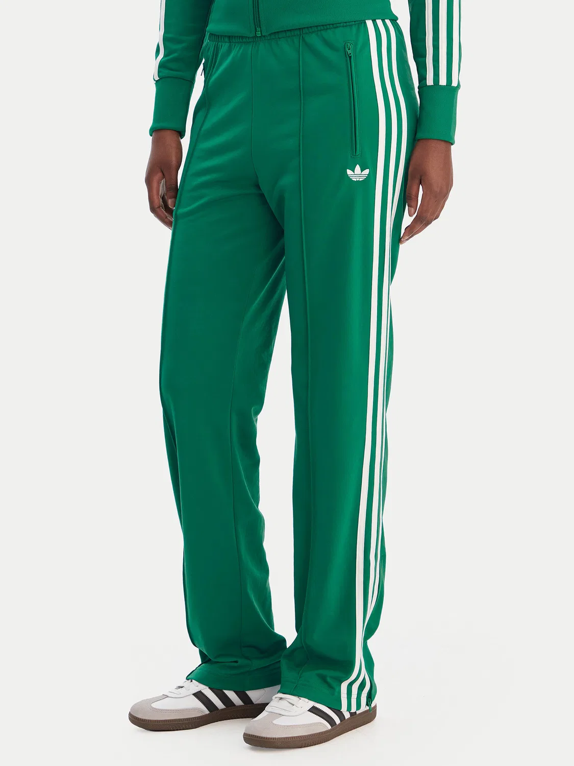Женские спортивные штаны стандартного кроя Firebird Classic Adidas, зеленый