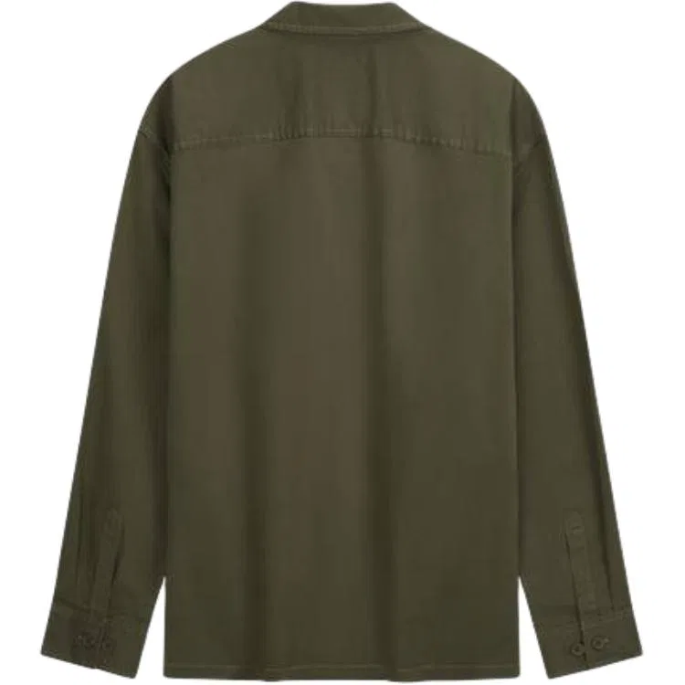 Мужская рубашка с отложным воротником Calvin Klein, Army Green — фото 3