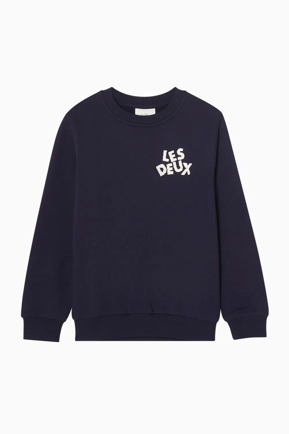 Свитшот с логотипом из начесанного футера Logo Les Deux Kids