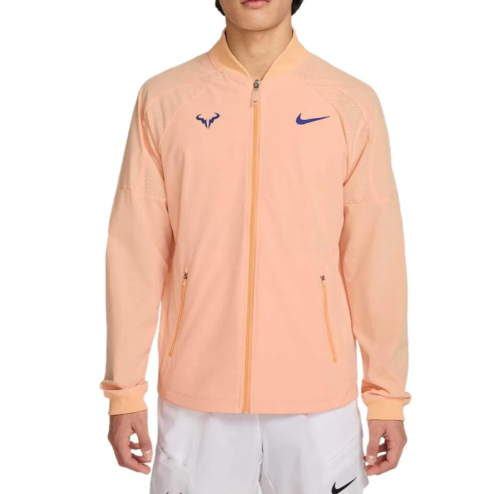 Мужская куртка с длинным рукавом Dri FIT Rafa Nike, Orange Chalk/Midnight