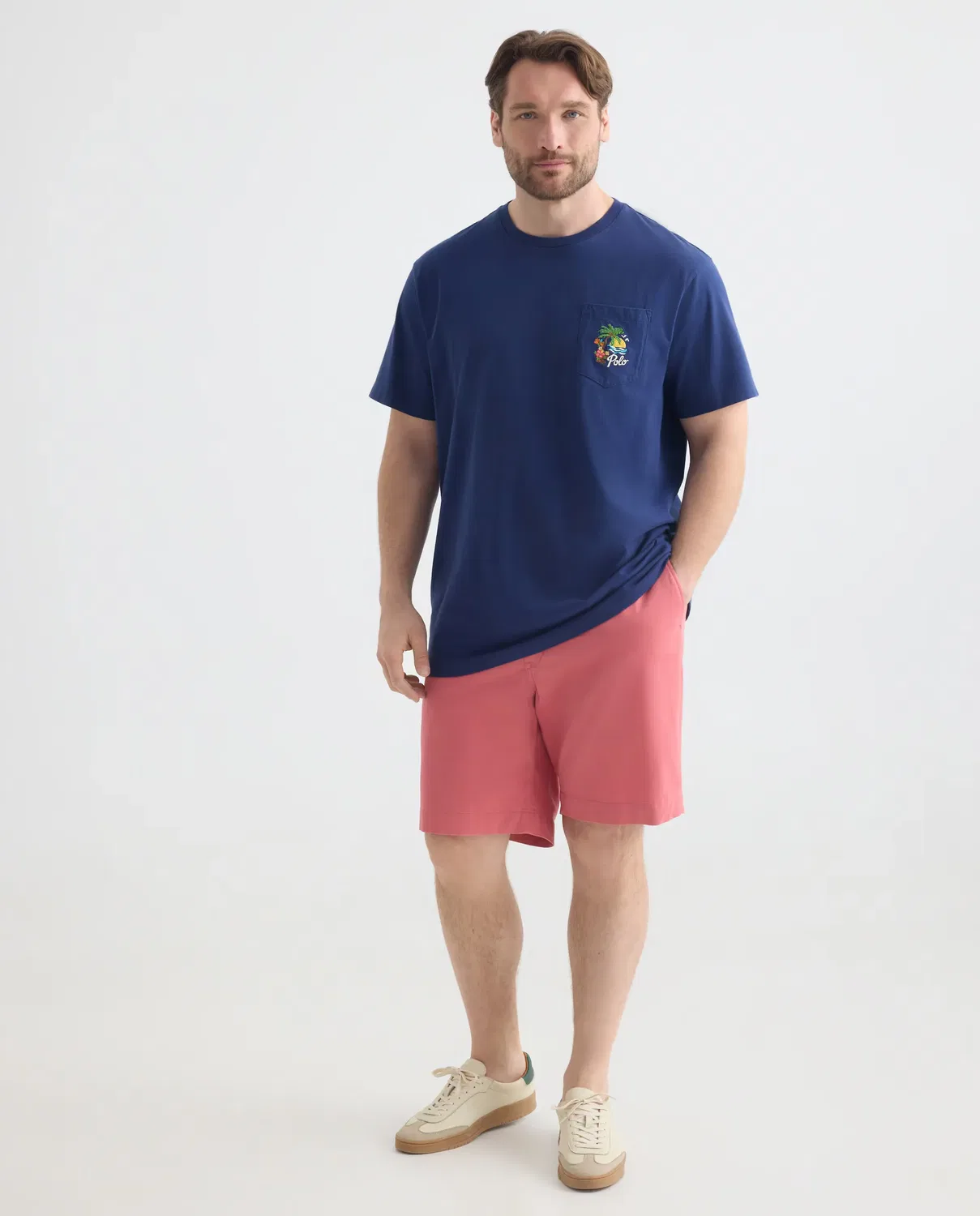 Мужская футболка с нагрудным карманом Polo Ralph Lauren, Azul Oscuro — фото 2