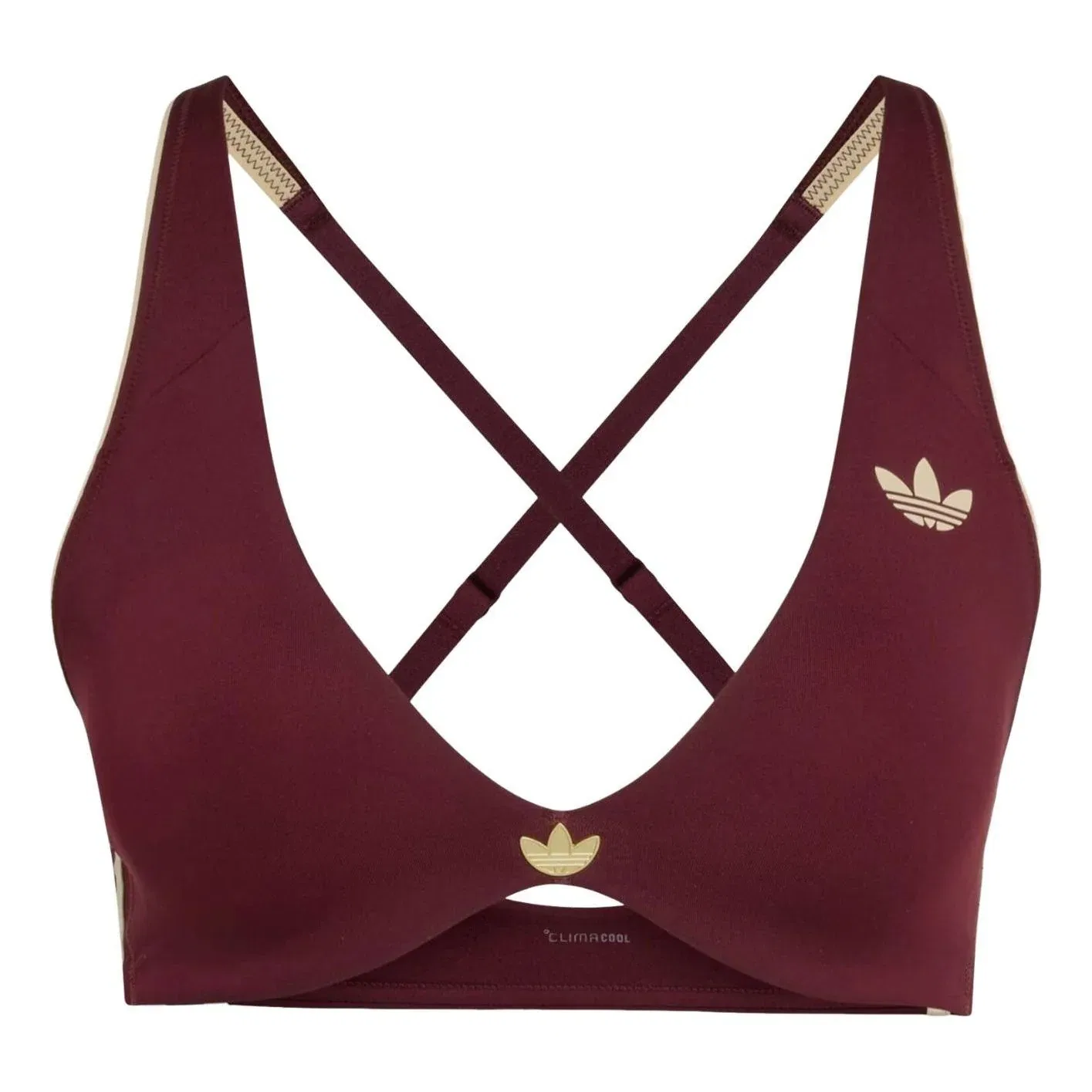 Женский спортивный бюстгальтер для тренировок Adidas Inners, цвет Burgundy