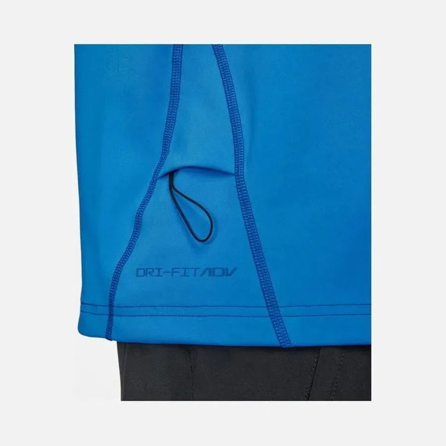 Футболка спортивная с коротким рукавом Nike Dri-Fit Adv A.P.S. Fitness Training Short-Sleeve, Синий — фото 4