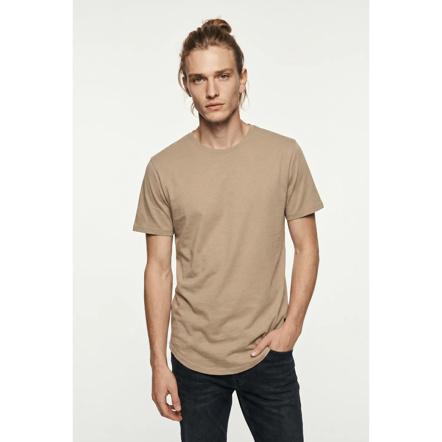 Детская футболка длинная с круглым вырезом Only & Sons, Bright White — фото 2