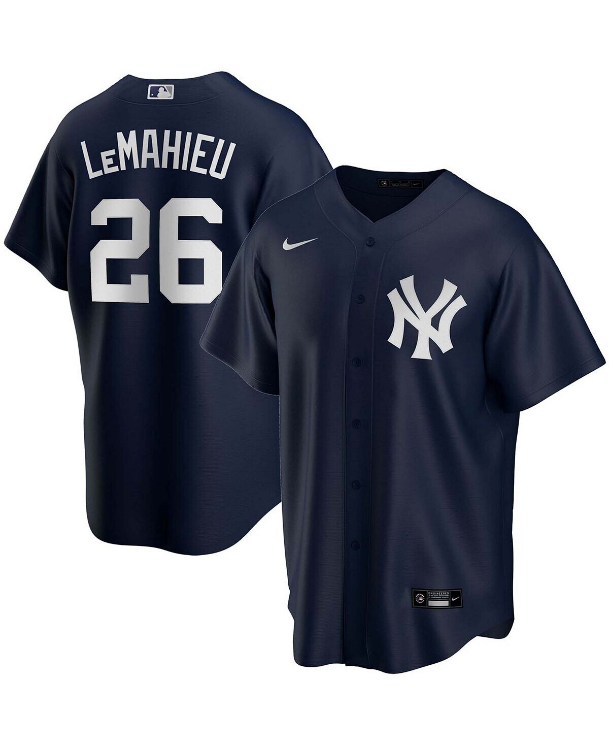 

Мужская футболка dj lemahieu navy new york yankees с альтернативной копией игрока джерси Nike, синий