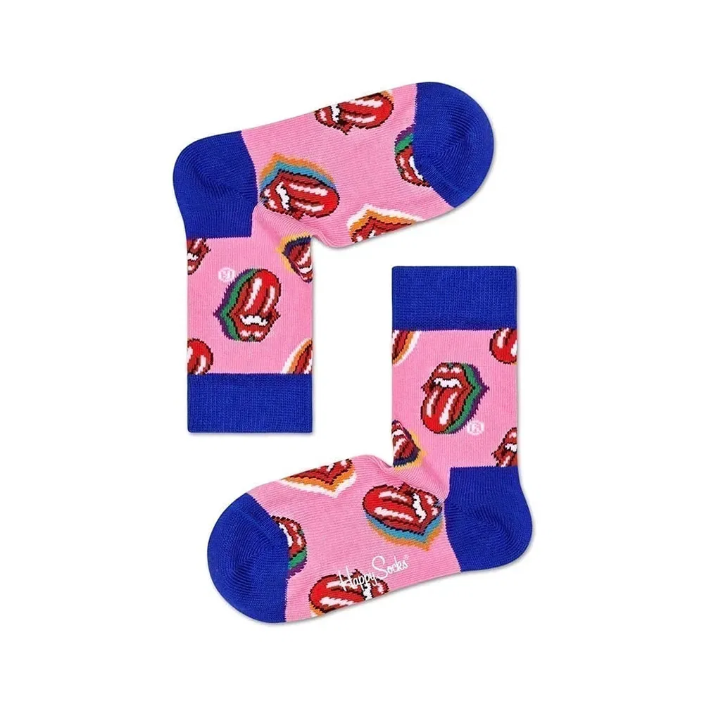 Носки Rolling Stones Candy Kiss Happy Socks, розовый