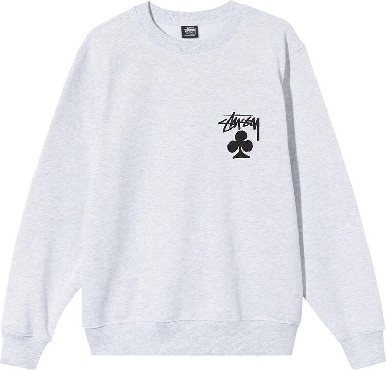 

Толстовка Stussy Club Crew 'Ash Heather', серый