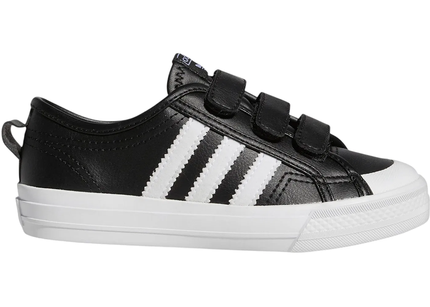 Детские кроссовки Lifestyle с закрытой пяткой Adidas Nizza Comfort, Core Black/Cloud White/Cloud White
