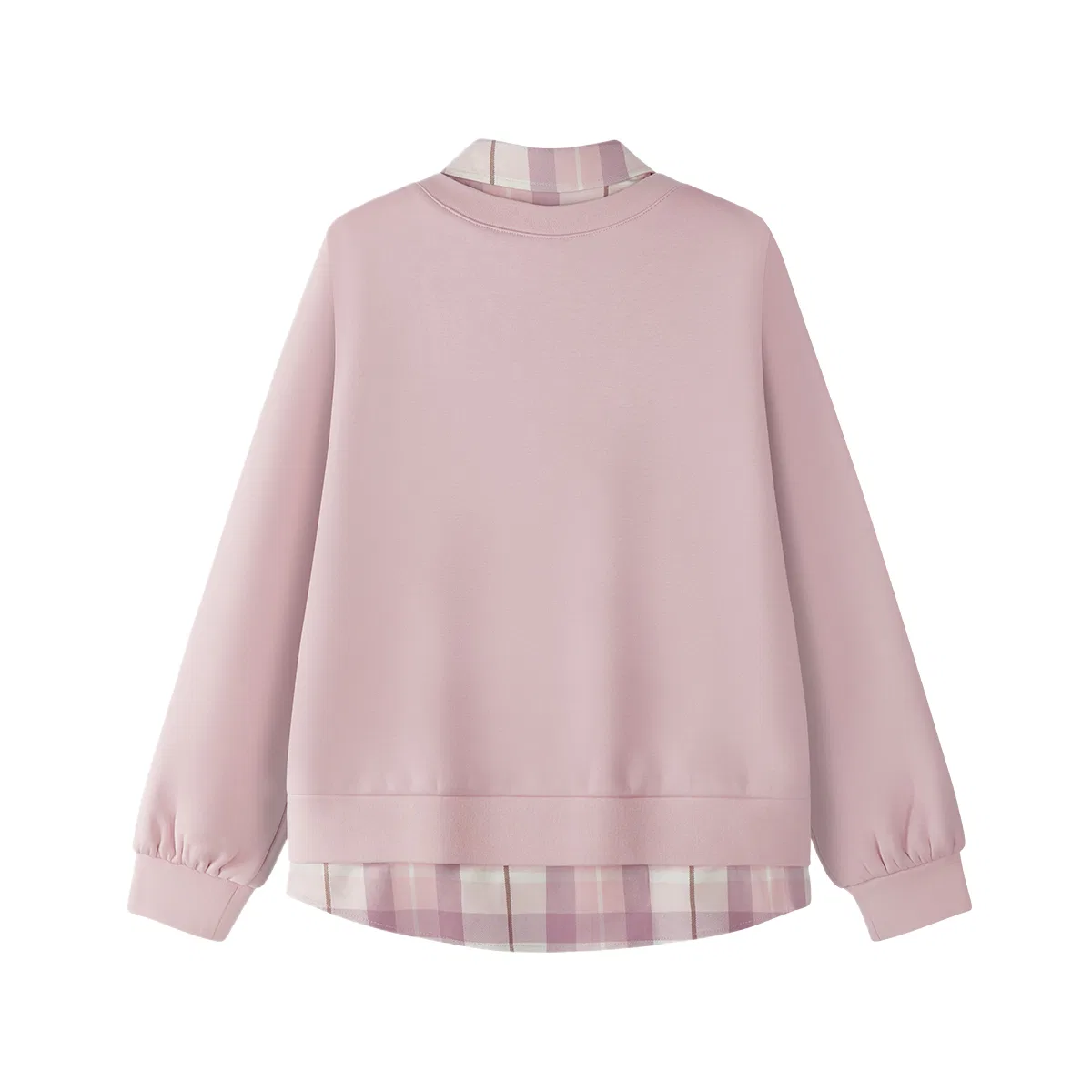 Детский свитшот с воротником FILA KIDS, Smoke Pink — фото 3