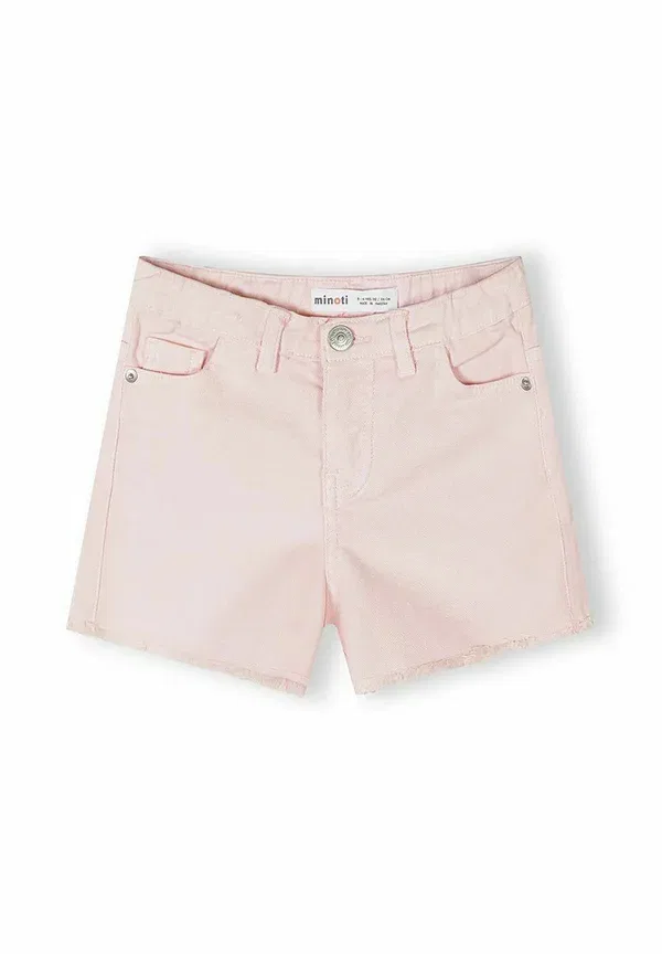Джинсовые шорты из хлопка 2 pack with raw hem Minoti pink, beige, розовый/бежевый — фото 4