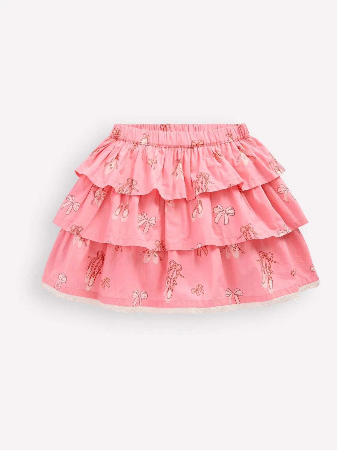 Юбка с воланами и ярусами, Pink Boden