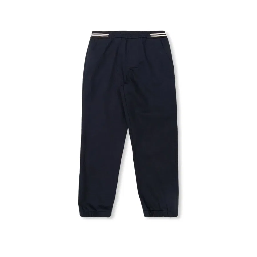 Брюки мальчика из габардина на эластичном поясе Moncler, Blue