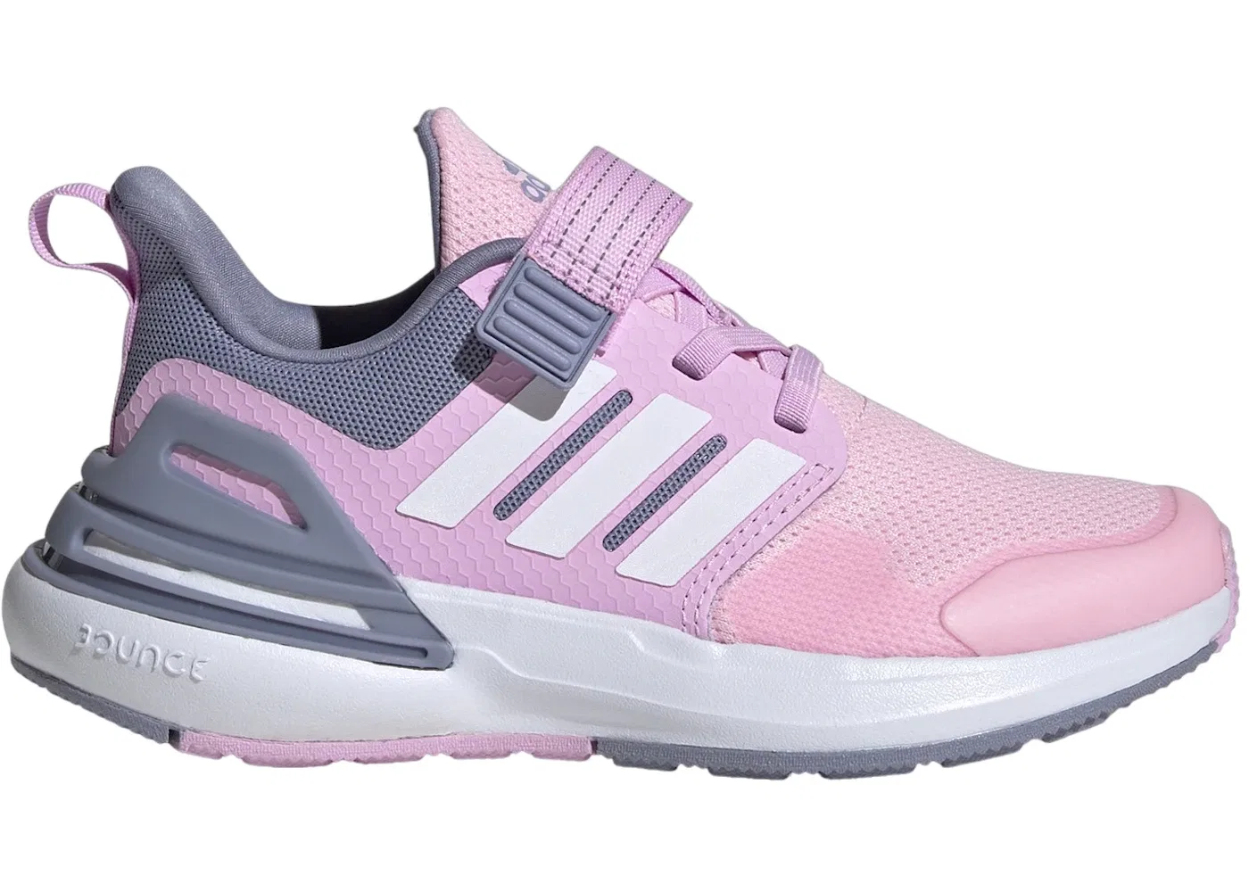 Детские кроссовки с ремешком Rapidasport Bounce Top Strap Adidas, Clear Pink Cloud White Bliss Lilac