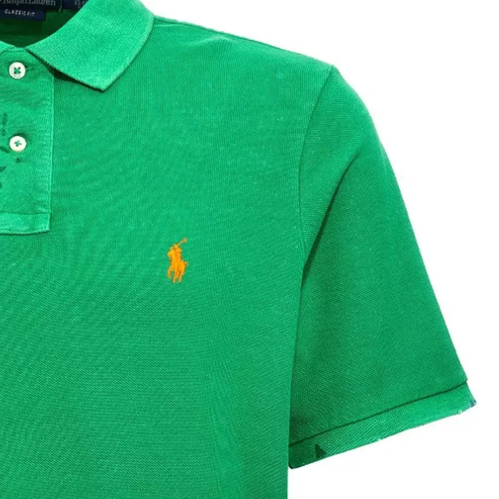 Мужская футболка-поло с вышитым логотипом Polo Ralph Lauren — фото 4