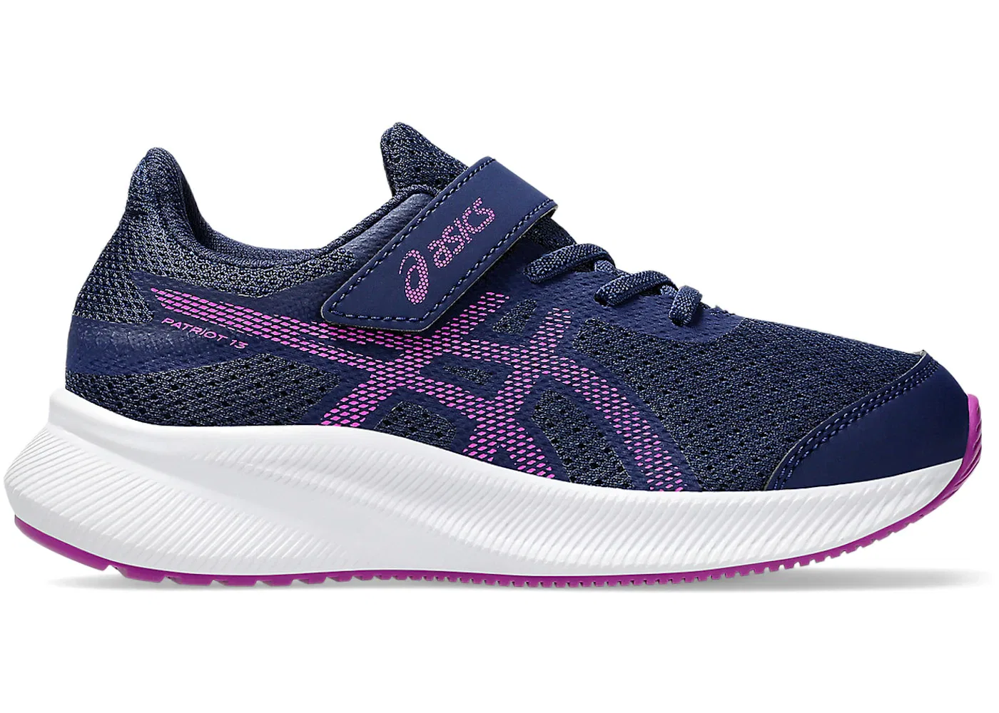 Детские кроссовки для бега ASICS Patriot 13, Blue Expanse Bold Magenta