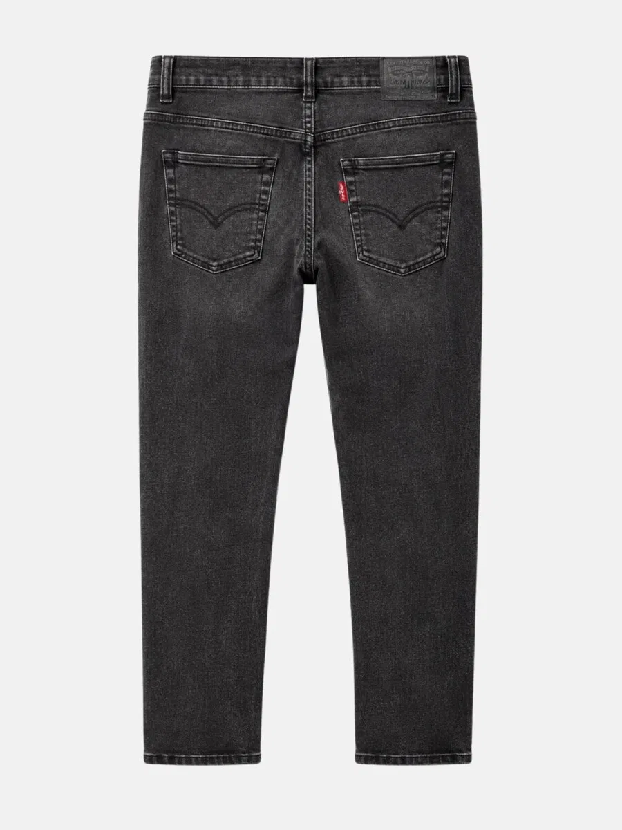 Детские зауженные джинсы Levi's Kids темно-серого цвета — фото 2
