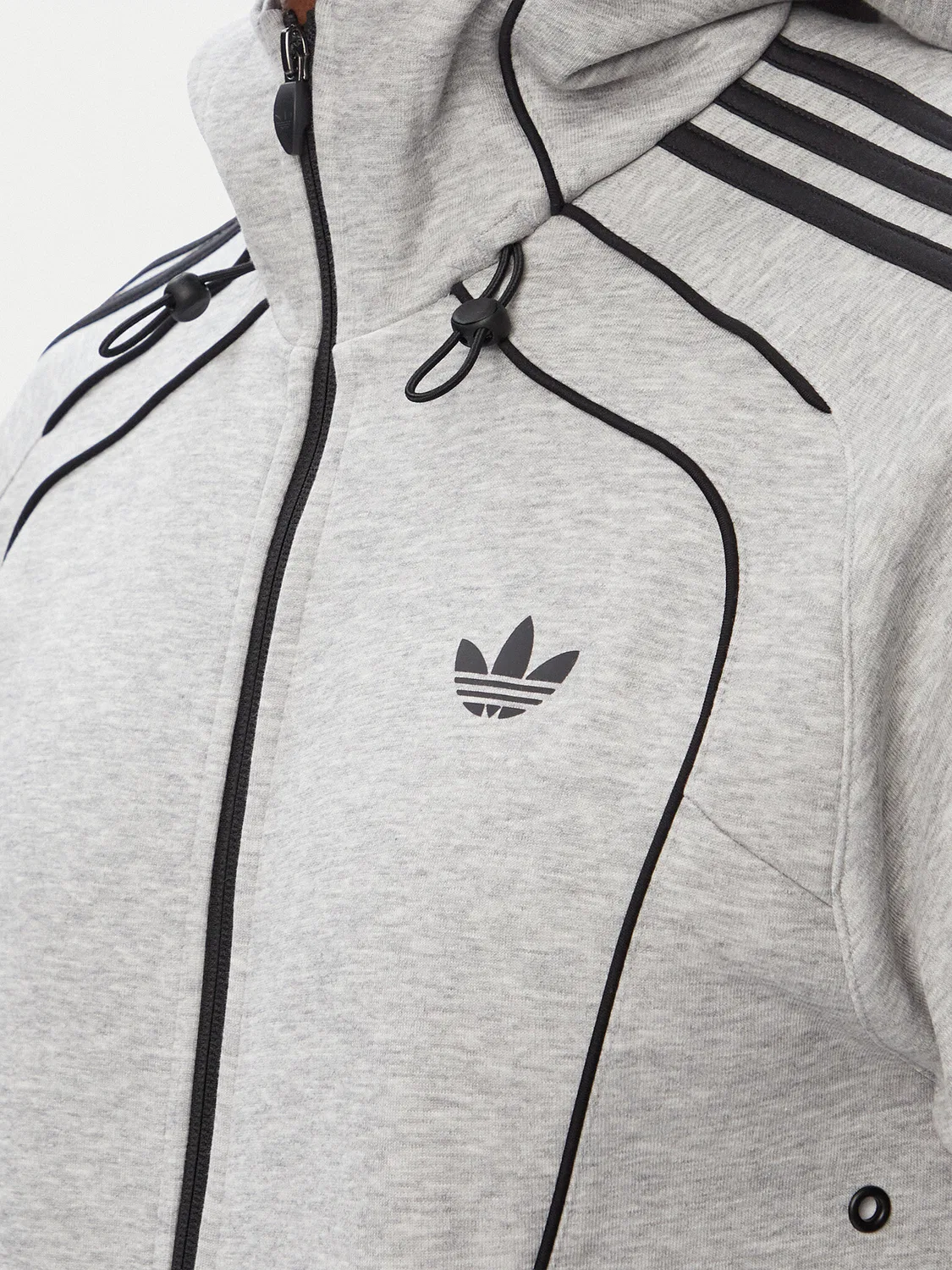 Мужская толстовка стандартного кроя Teamgeist Cutline Adidas, светло-серый — фото 4