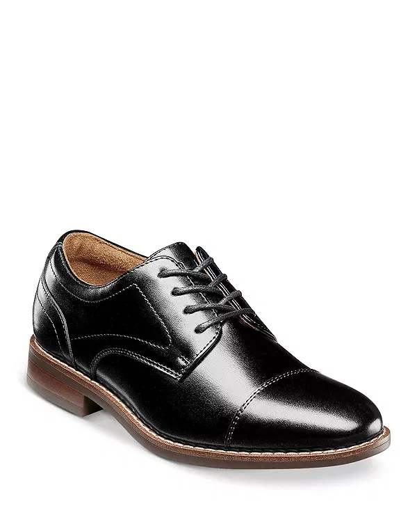Детские классические туфли для мальчиков на шнуровке Rucci Cap Toe Oxford Florsheim Kids, черный