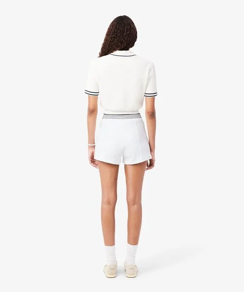 Шорты LACOSTE Классические, Хлопок и Нейлон, Франция, Белые — фото 3