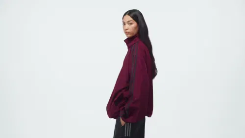 Женская спортивная куртка с высоким воротником Firebird Adilenium Adidas Originals, бордовый/черный — фото 2