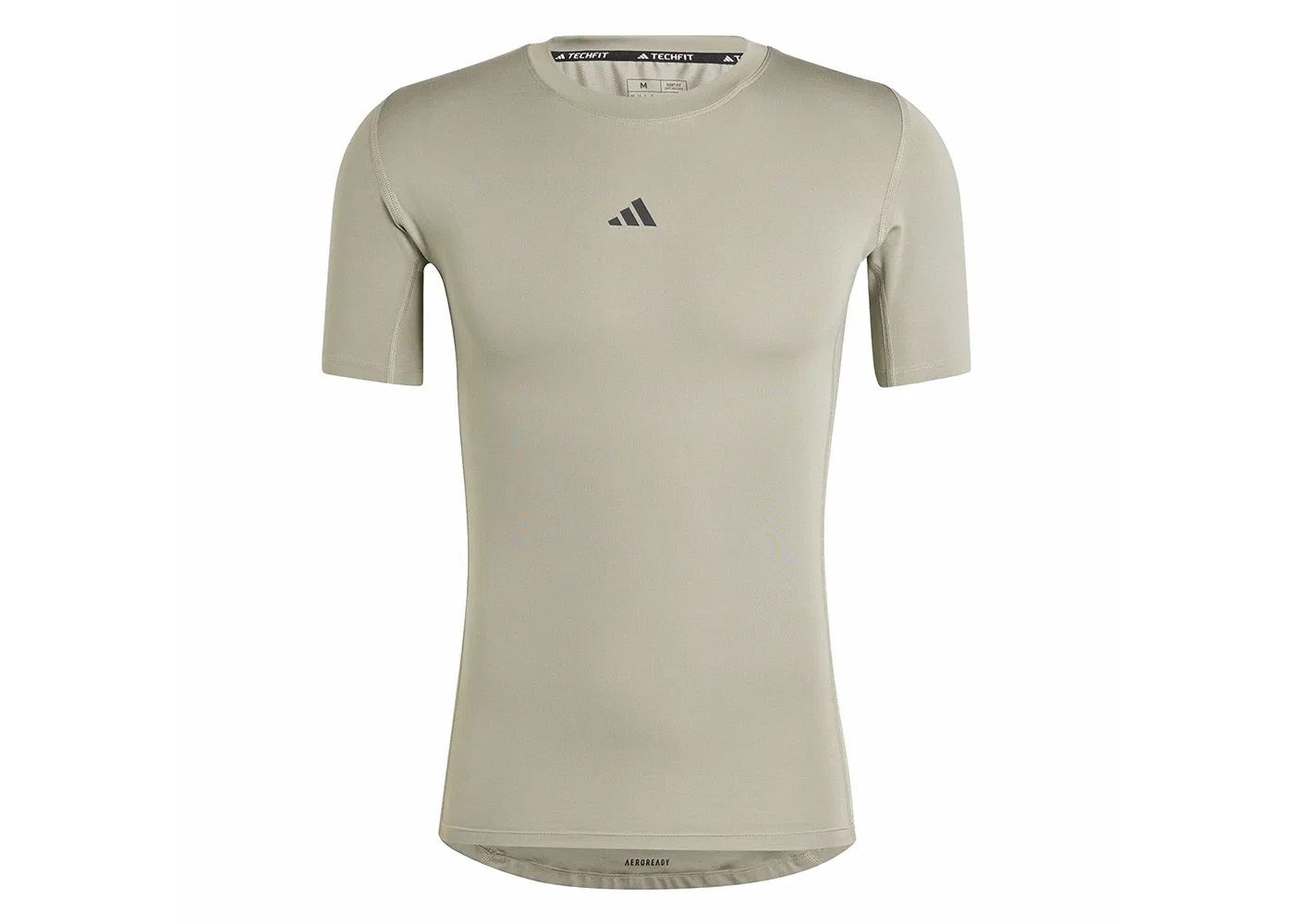 Мужская компрессионная футболка с длинным рукавом Adidas Techfit, Silver Pebble
