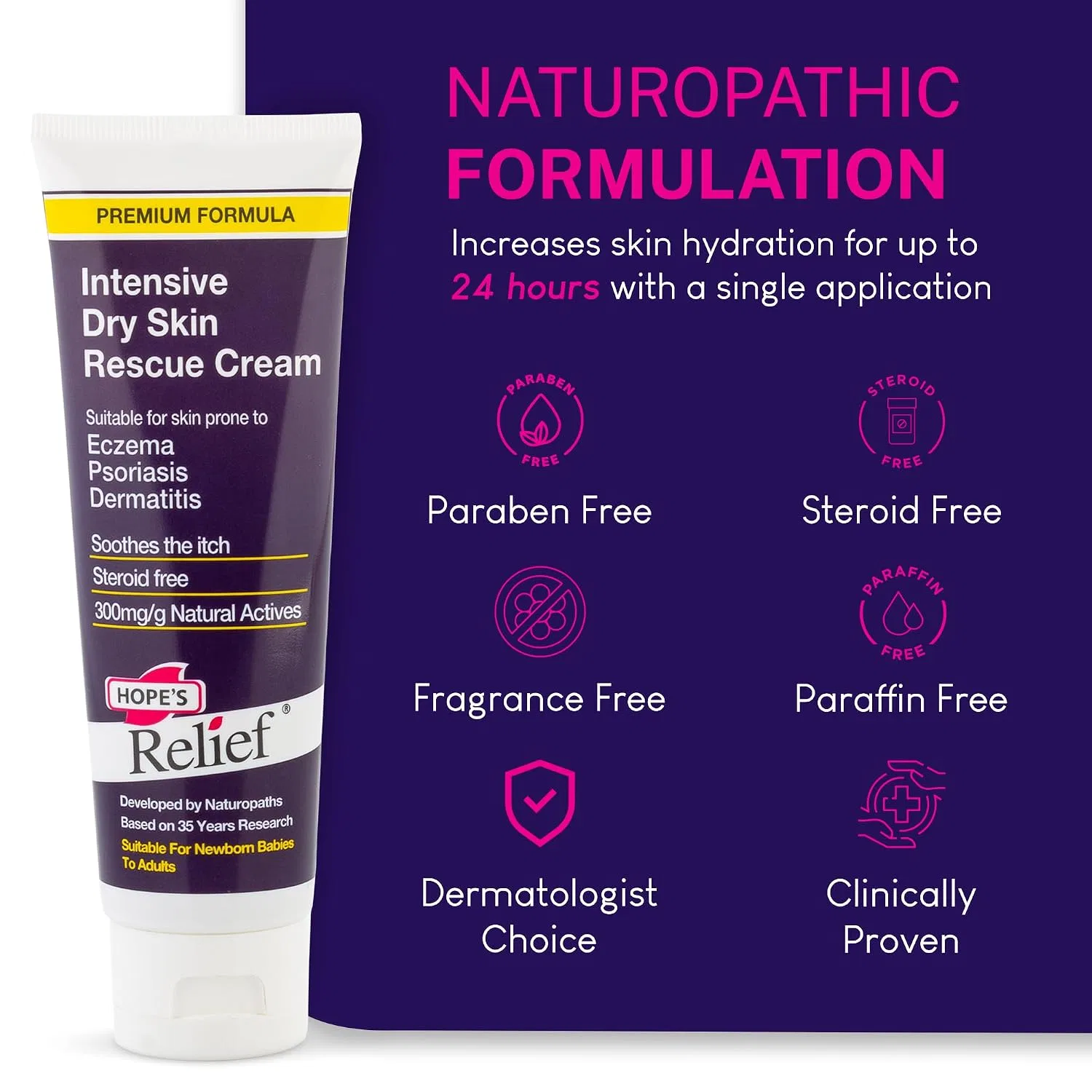 Крем для тела Hopes Relief Premium Itchy Dry Skin, 125 г — фото 4