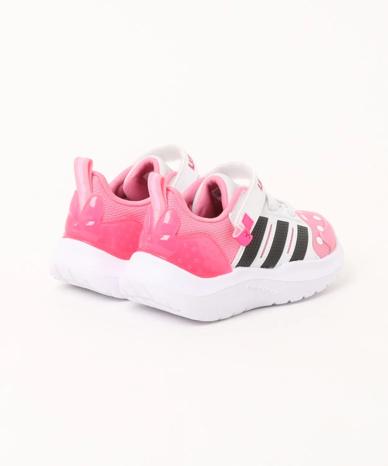 Детские кроссовки с принтом горошек Lightorama RNR Mini EL Adidas, Pink — фото 2