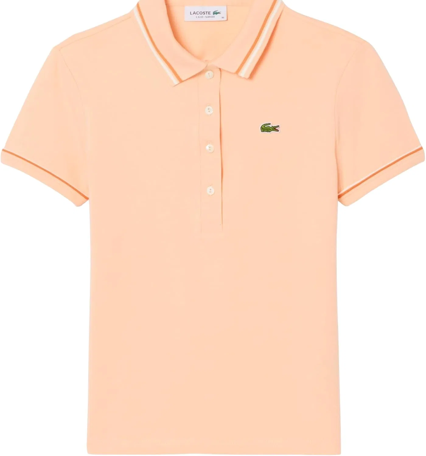 Женское поло с контрастной отделкой L.12.d Slim Fit Trim Detail Lacoste, Angie Flour Blossom