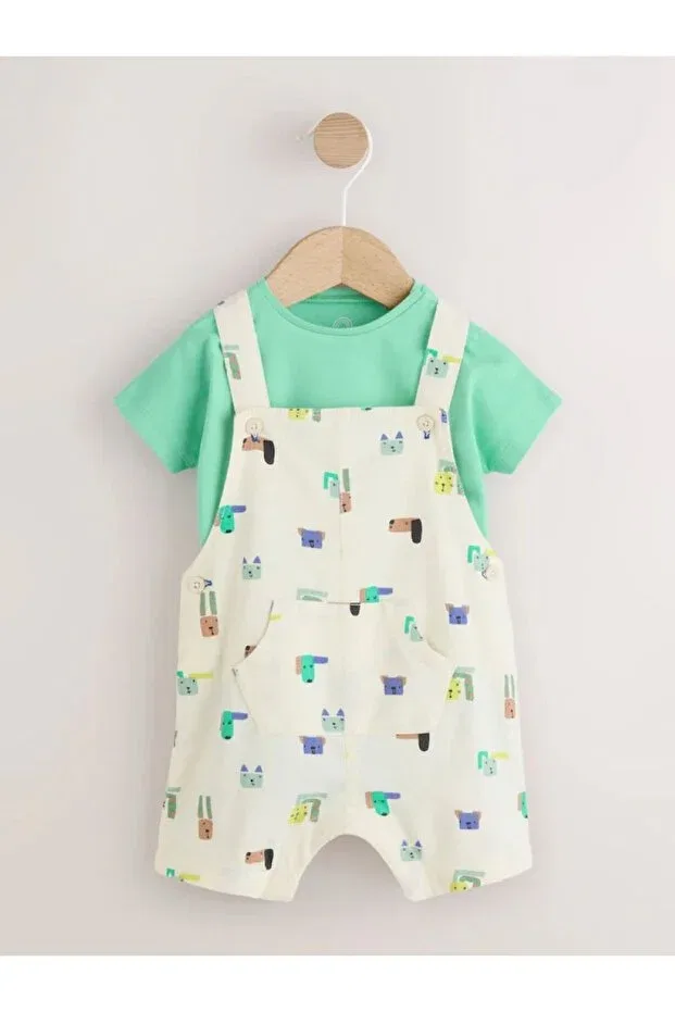 Детский комбинезон на кнопках с принтом Next Baby, Multicolor