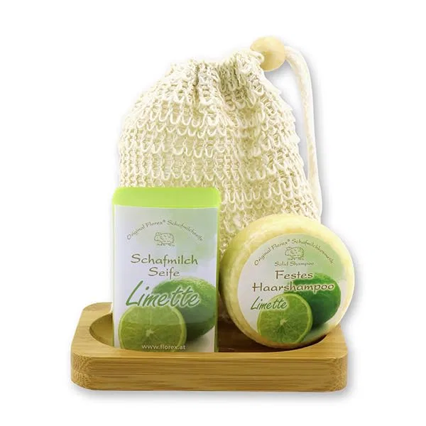 Набор Lime Sheep Milk Soap, 100 г мыло, 58 г шампунь, Generisch