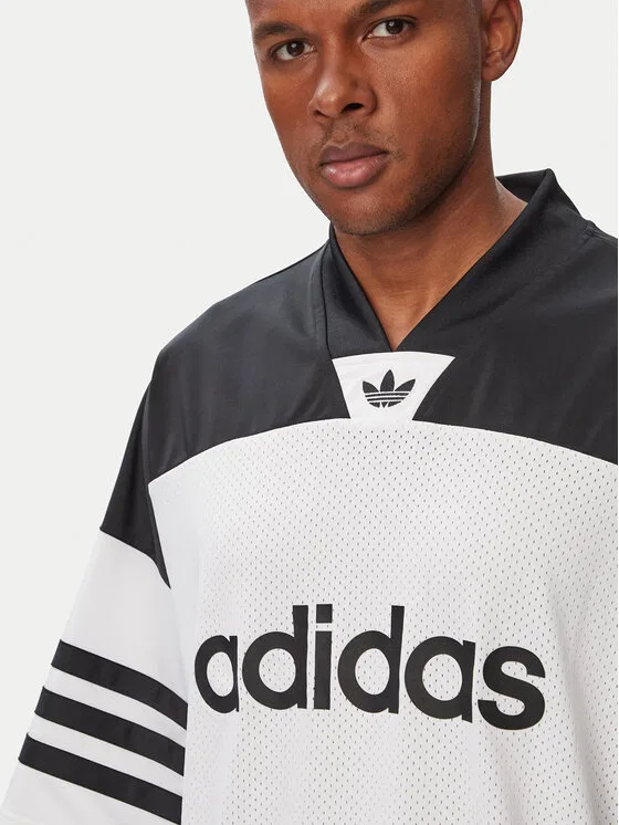 Футболка loose fit Adicolor Adidas, белый — фото 4