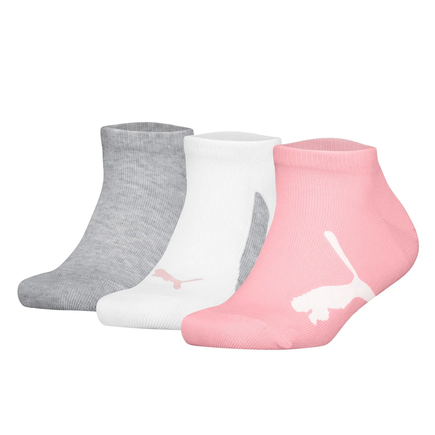 Детские носки-слипоны с логотипом Puma, 3 пары, Бонбонроса