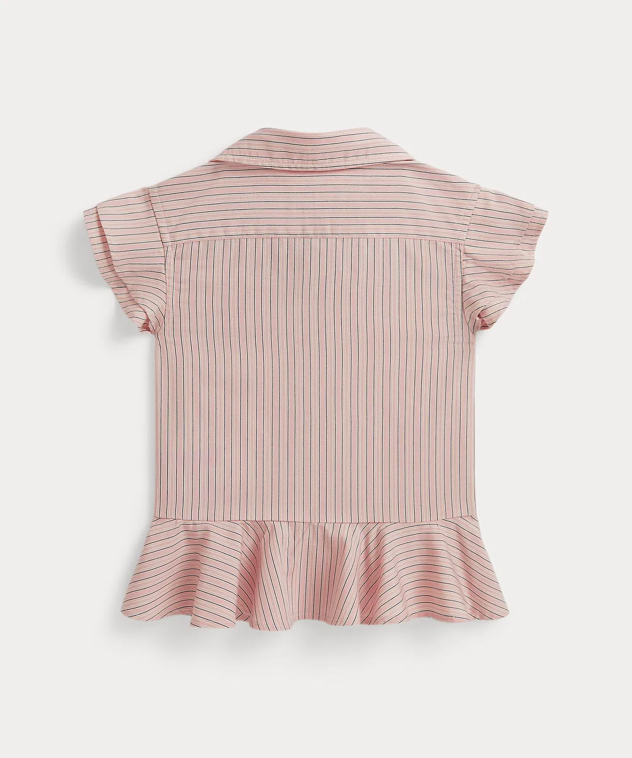 Детская хлопковая рубашка с пеплумом и вышивкой пони Polo Ralph Lauren Childrenswear, Multi — фото 2