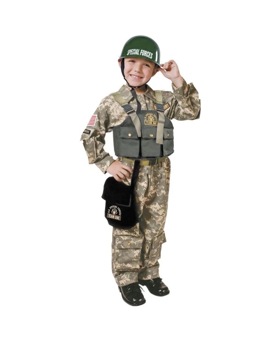 Костюм военного с нашивками Army Soldier Costume Dress Up America